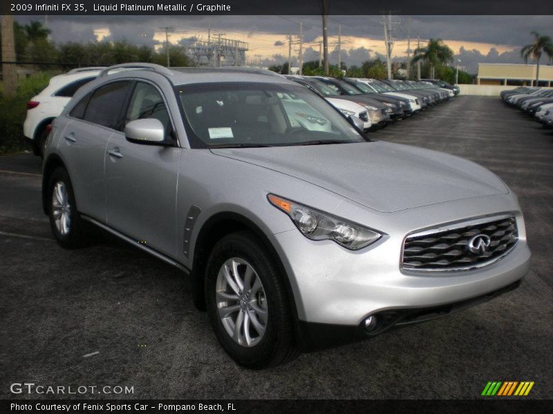 Liquid Platinum Metallic / Graphite 2009 Infiniti FX 35