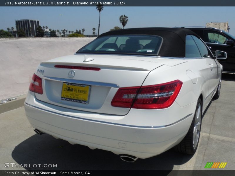 Diamond White Metallic / Black 2013 Mercedes-Benz E 350 Cabriolet