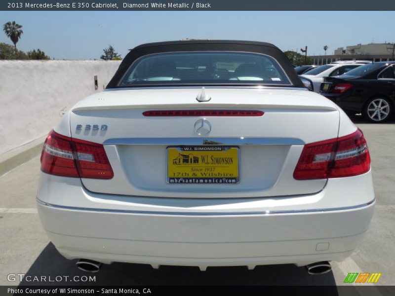 Diamond White Metallic / Black 2013 Mercedes-Benz E 350 Cabriolet