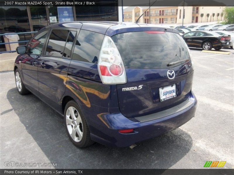 Strato Blue Mica / Black 2007 Mazda MAZDA5 Sport