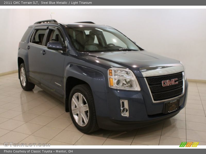 Steel Blue Metallic / Light Titanium 2011 GMC Terrain SLT