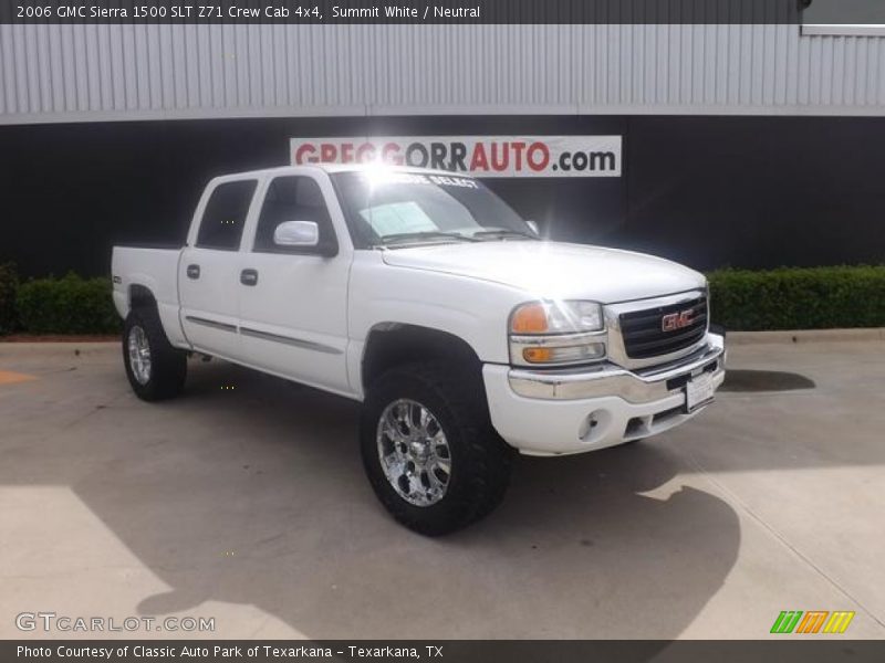 Summit White / Neutral 2006 GMC Sierra 1500 SLT Z71 Crew Cab 4x4