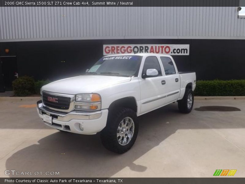 Summit White / Neutral 2006 GMC Sierra 1500 SLT Z71 Crew Cab 4x4