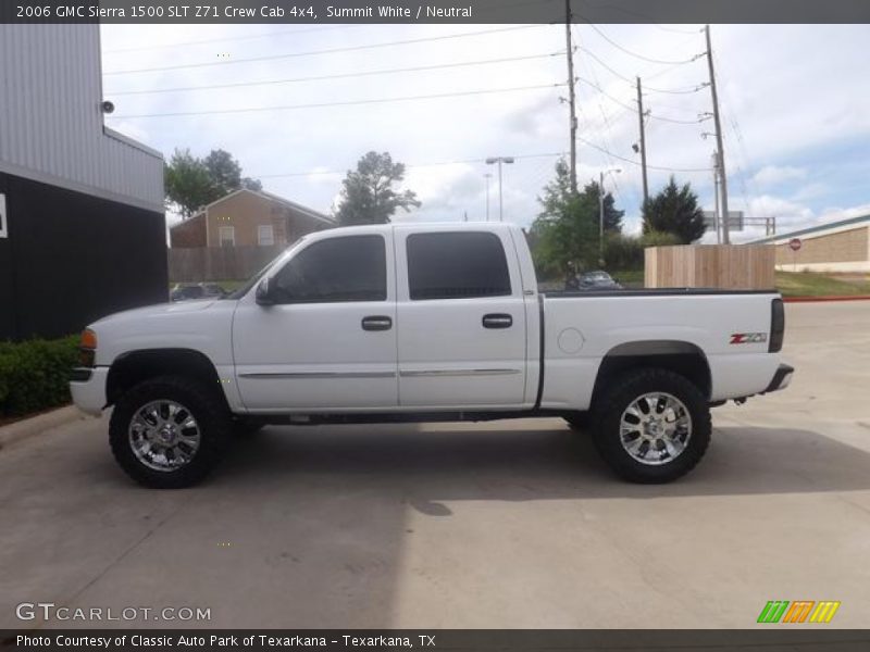 Summit White / Neutral 2006 GMC Sierra 1500 SLT Z71 Crew Cab 4x4