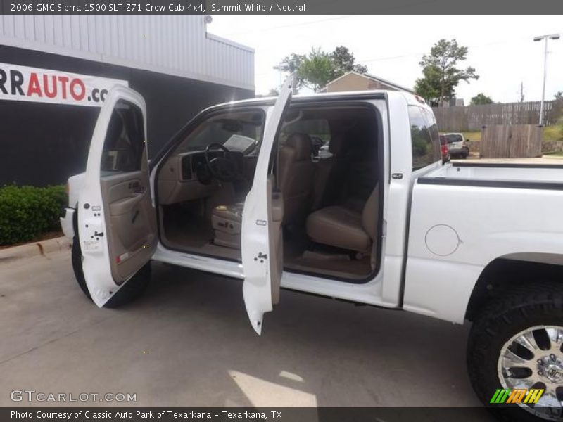 Summit White / Neutral 2006 GMC Sierra 1500 SLT Z71 Crew Cab 4x4