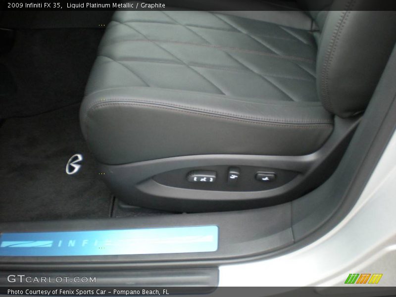 Liquid Platinum Metallic / Graphite 2009 Infiniti FX 35