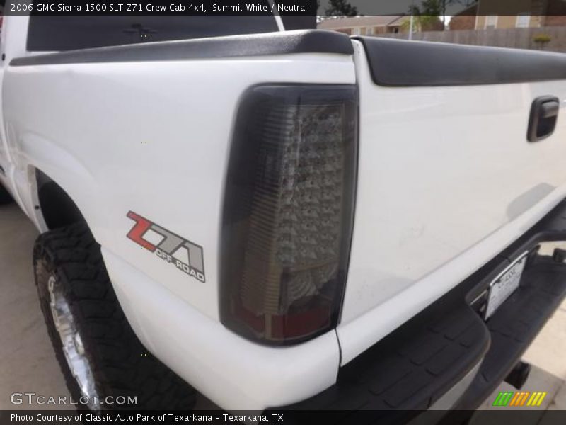 Summit White / Neutral 2006 GMC Sierra 1500 SLT Z71 Crew Cab 4x4