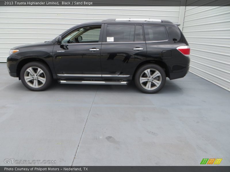 Black / Sand Beige 2013 Toyota Highlander Limited