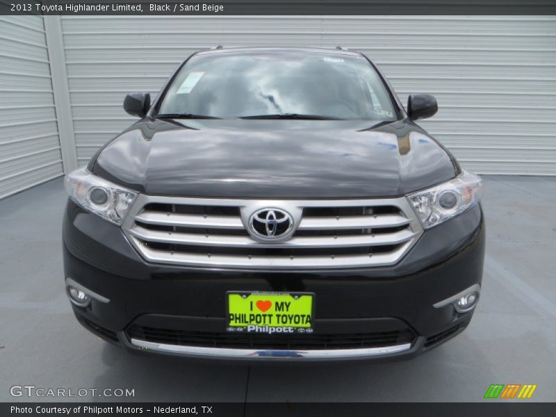 Black / Sand Beige 2013 Toyota Highlander Limited