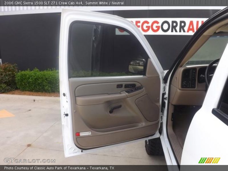 Summit White / Neutral 2006 GMC Sierra 1500 SLT Z71 Crew Cab 4x4