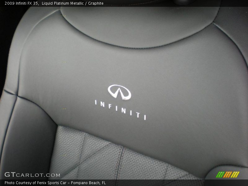 Liquid Platinum Metallic / Graphite 2009 Infiniti FX 35