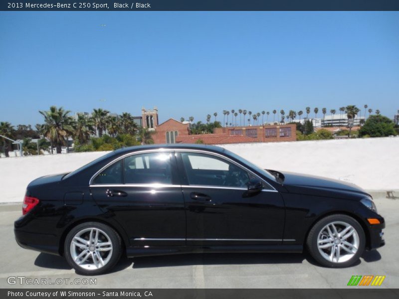 Black / Black 2013 Mercedes-Benz C 250 Sport