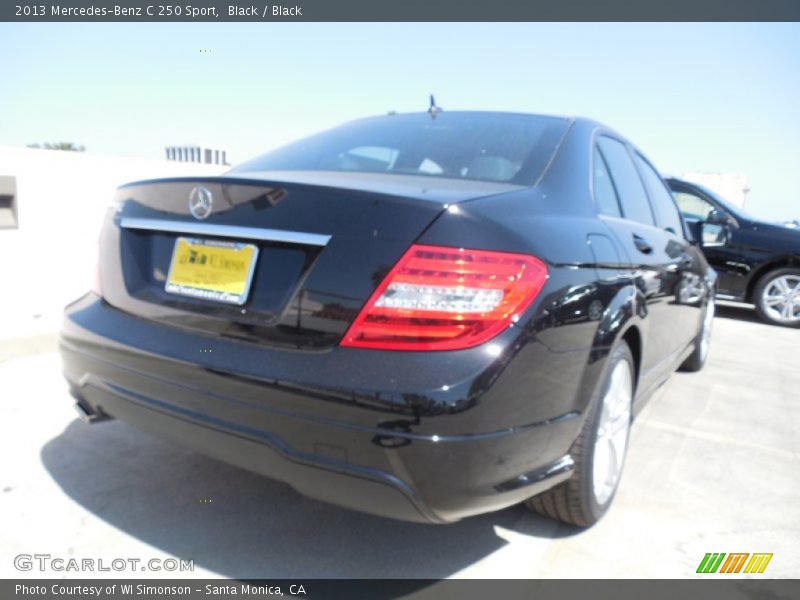 Black / Black 2013 Mercedes-Benz C 250 Sport