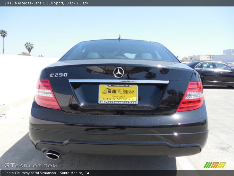 Black / Black 2013 Mercedes-Benz C 250 Sport