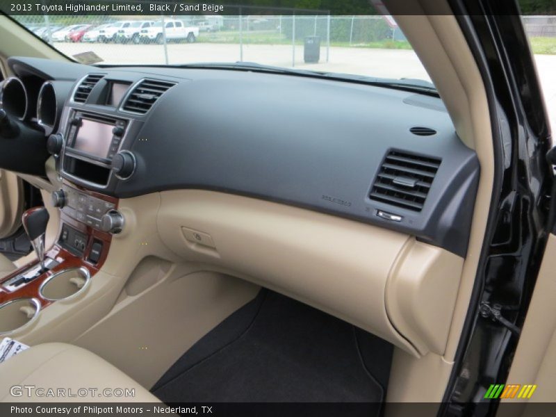 Black / Sand Beige 2013 Toyota Highlander Limited
