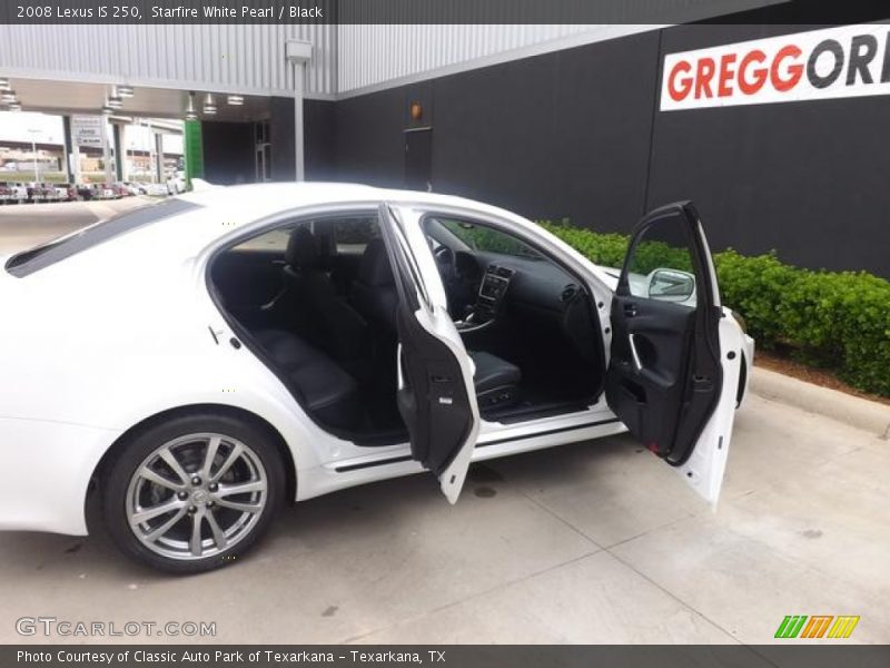 Starfire White Pearl / Black 2008 Lexus IS 250