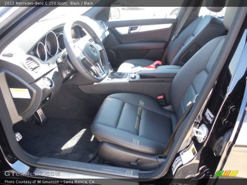 Black / Black 2013 Mercedes-Benz C 250 Sport