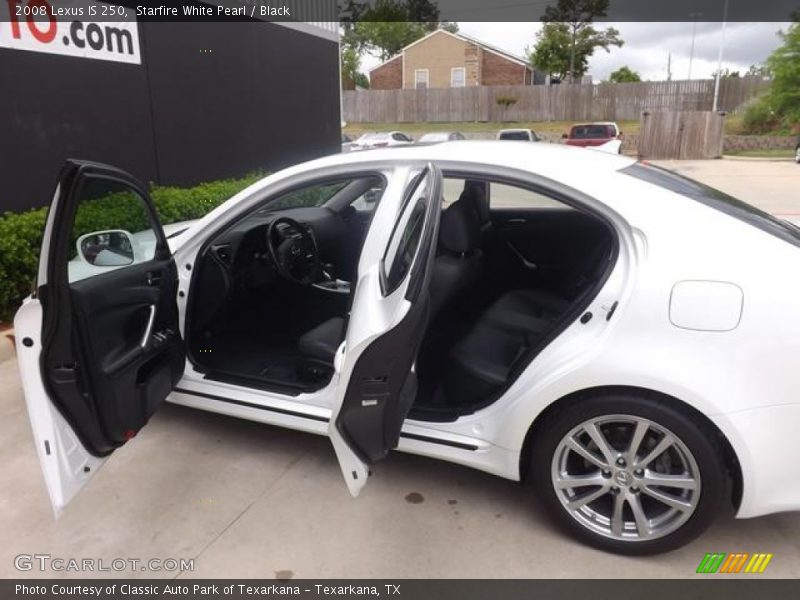 Starfire White Pearl / Black 2008 Lexus IS 250