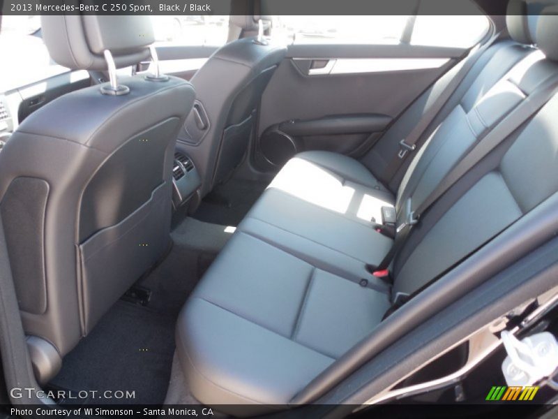 Black / Black 2013 Mercedes-Benz C 250 Sport