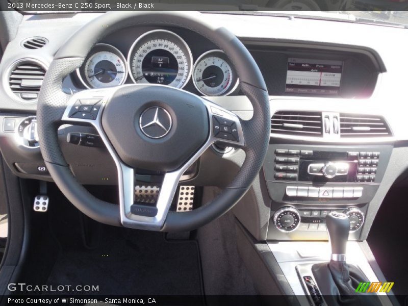 Black / Black 2013 Mercedes-Benz C 250 Sport