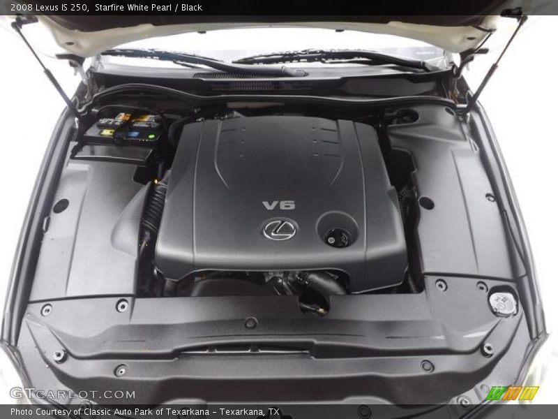 Starfire White Pearl / Black 2008 Lexus IS 250