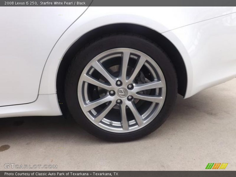 Starfire White Pearl / Black 2008 Lexus IS 250