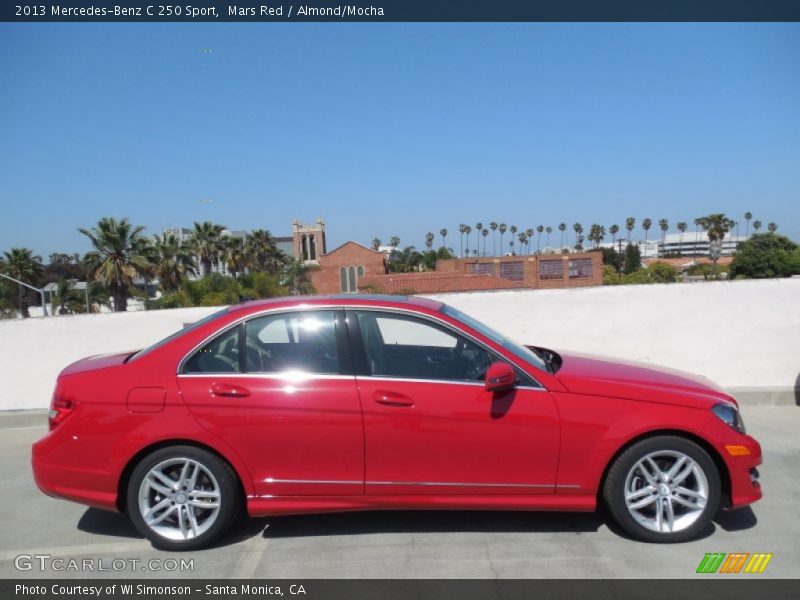 Mars Red / Almond/Mocha 2013 Mercedes-Benz C 250 Sport
