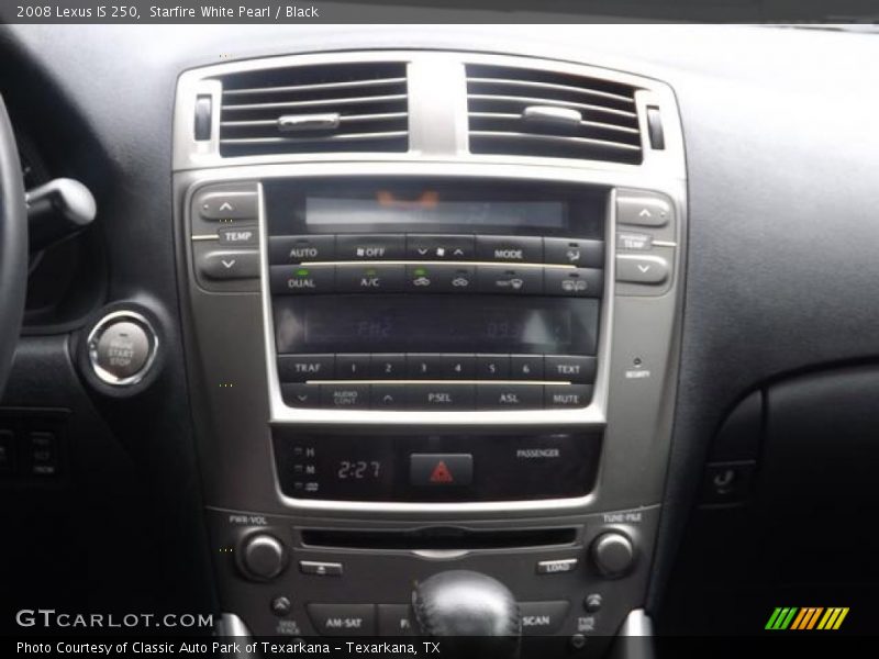 Starfire White Pearl / Black 2008 Lexus IS 250
