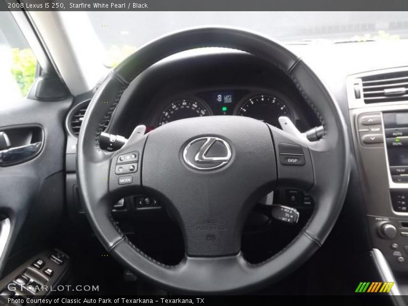 Starfire White Pearl / Black 2008 Lexus IS 250