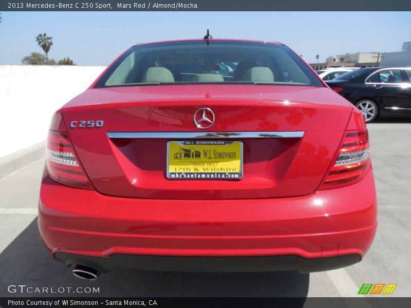 Mars Red / Almond/Mocha 2013 Mercedes-Benz C 250 Sport