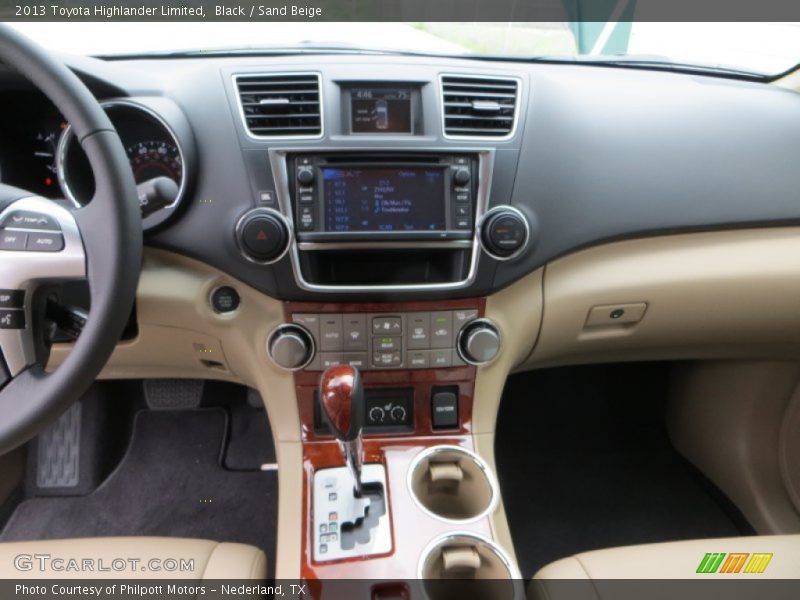 Black / Sand Beige 2013 Toyota Highlander Limited