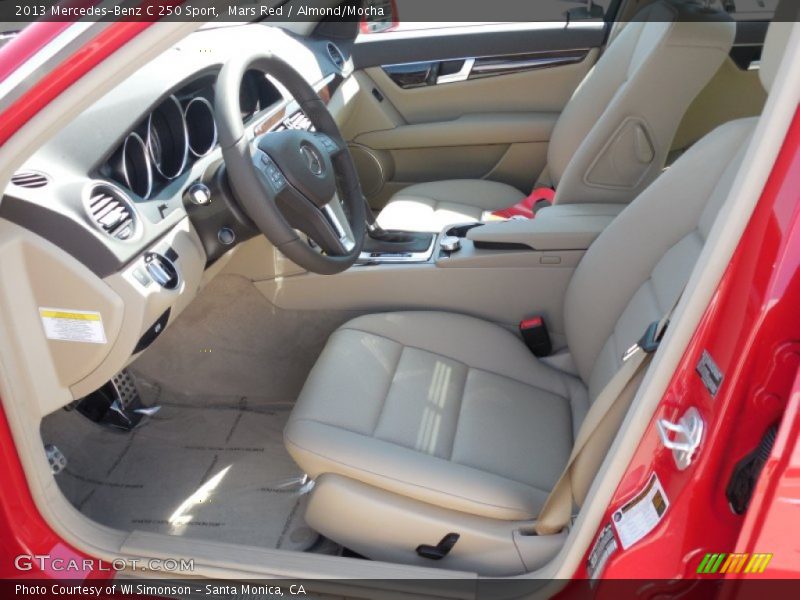 Mars Red / Almond/Mocha 2013 Mercedes-Benz C 250 Sport