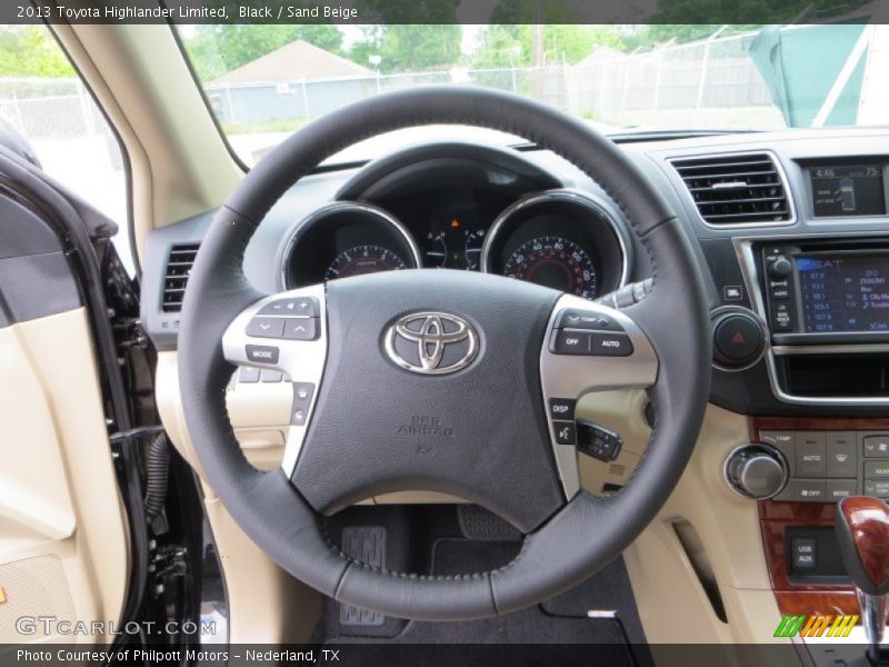 Black / Sand Beige 2013 Toyota Highlander Limited