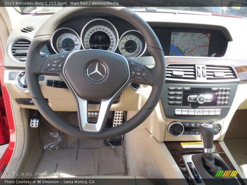 Mars Red / Almond/Mocha 2013 Mercedes-Benz C 250 Sport