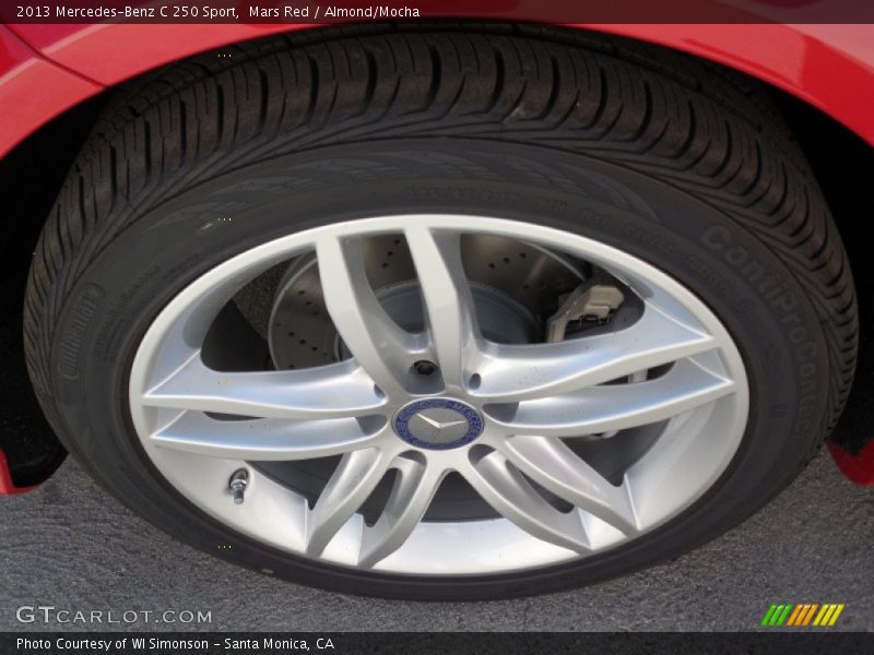 Mars Red / Almond/Mocha 2013 Mercedes-Benz C 250 Sport