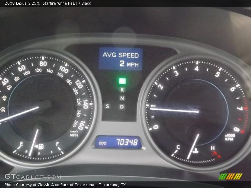 Starfire White Pearl / Black 2008 Lexus IS 250
