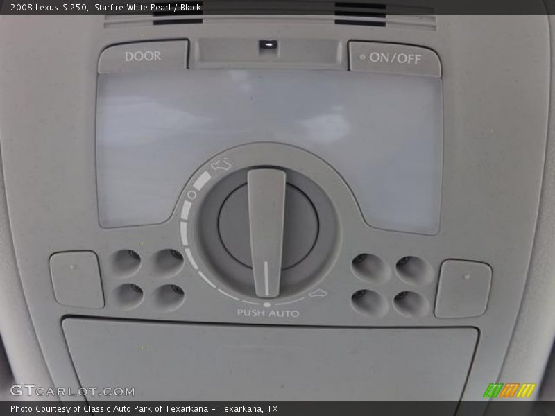 Starfire White Pearl / Black 2008 Lexus IS 250