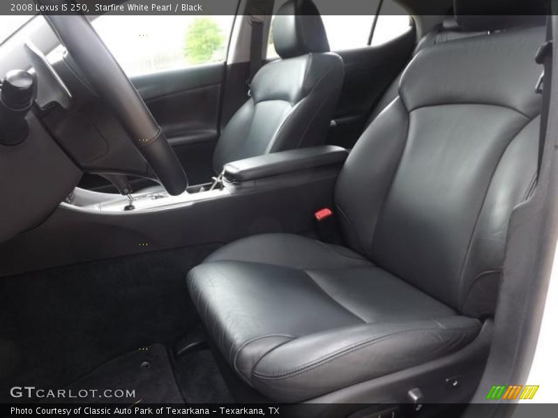 Starfire White Pearl / Black 2008 Lexus IS 250