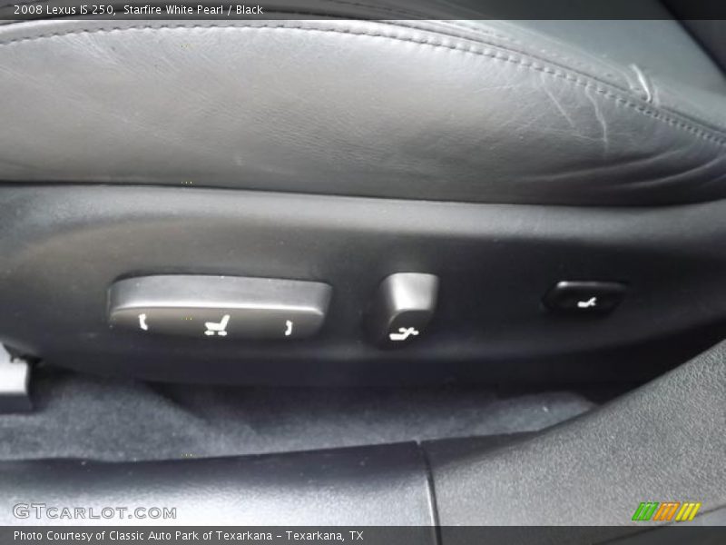Starfire White Pearl / Black 2008 Lexus IS 250