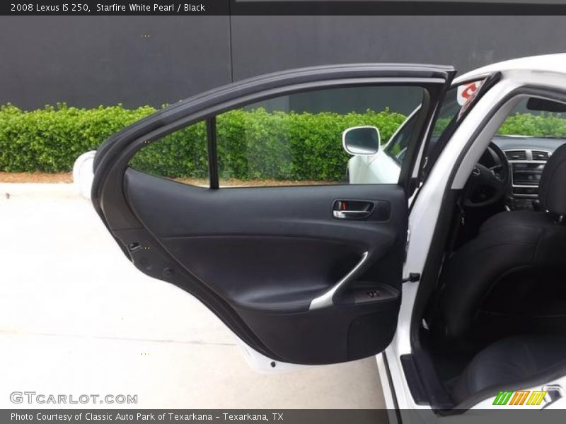 Starfire White Pearl / Black 2008 Lexus IS 250