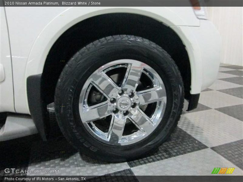 Blizzard White / Stone 2010 Nissan Armada Platinum
