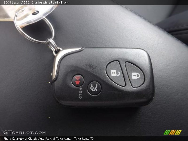 Starfire White Pearl / Black 2008 Lexus IS 250