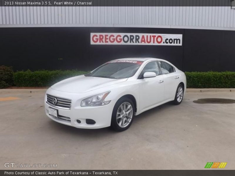 Pearl White / Charcoal 2013 Nissan Maxima 3.5 S