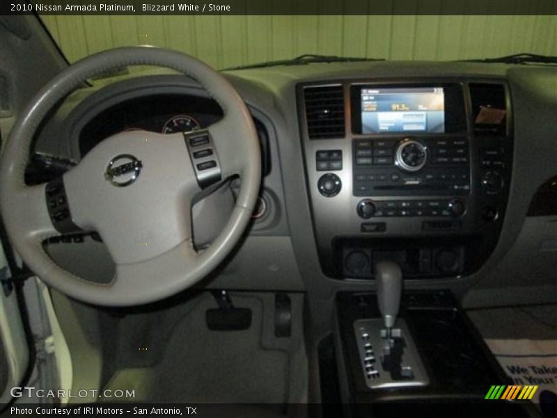 Blizzard White / Stone 2010 Nissan Armada Platinum