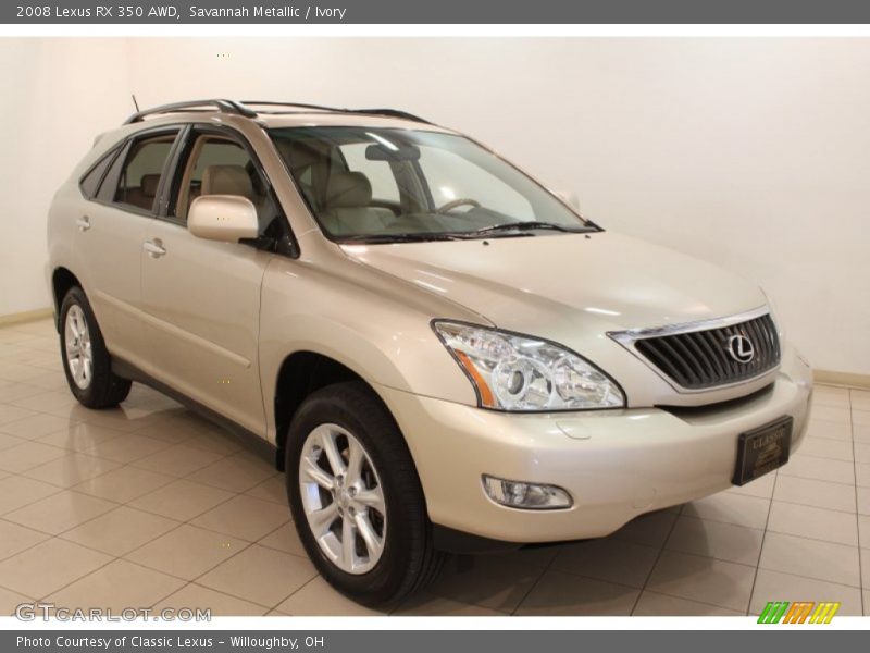 Savannah Metallic / Ivory 2008 Lexus RX 350 AWD