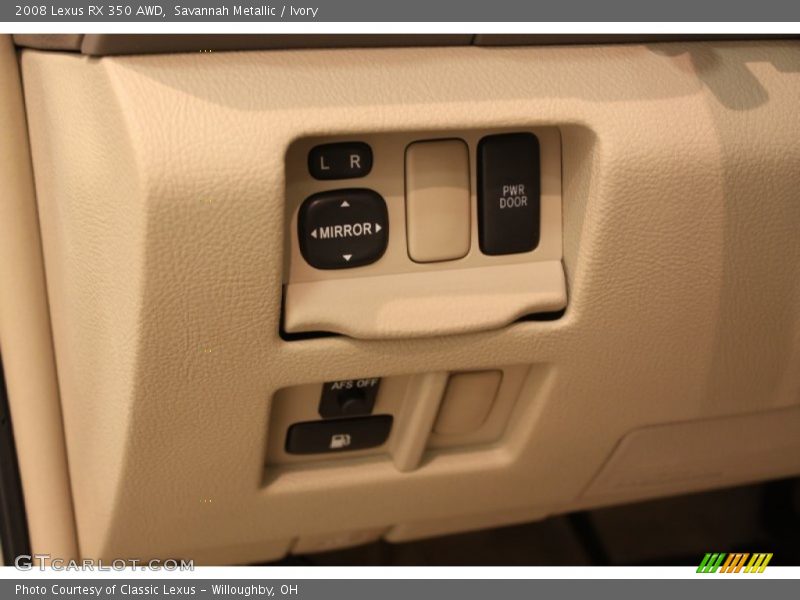 Controls of 2008 RX 350 AWD