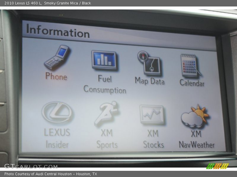 Smoky Granite Mica / Black 2010 Lexus LS 460 L
