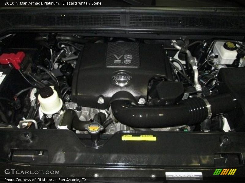 Blizzard White / Stone 2010 Nissan Armada Platinum