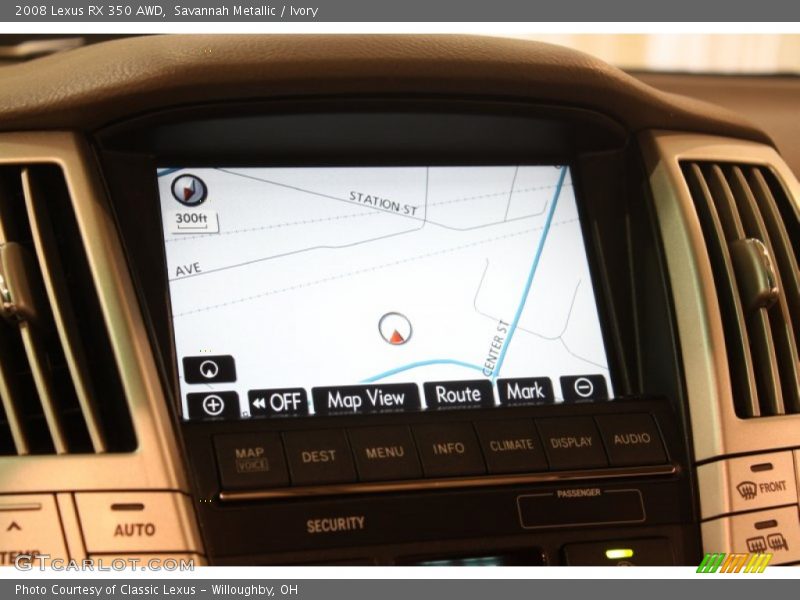 Navigation of 2008 RX 350 AWD