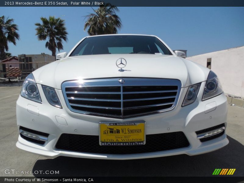 Polar White / Black 2013 Mercedes-Benz E 350 Sedan